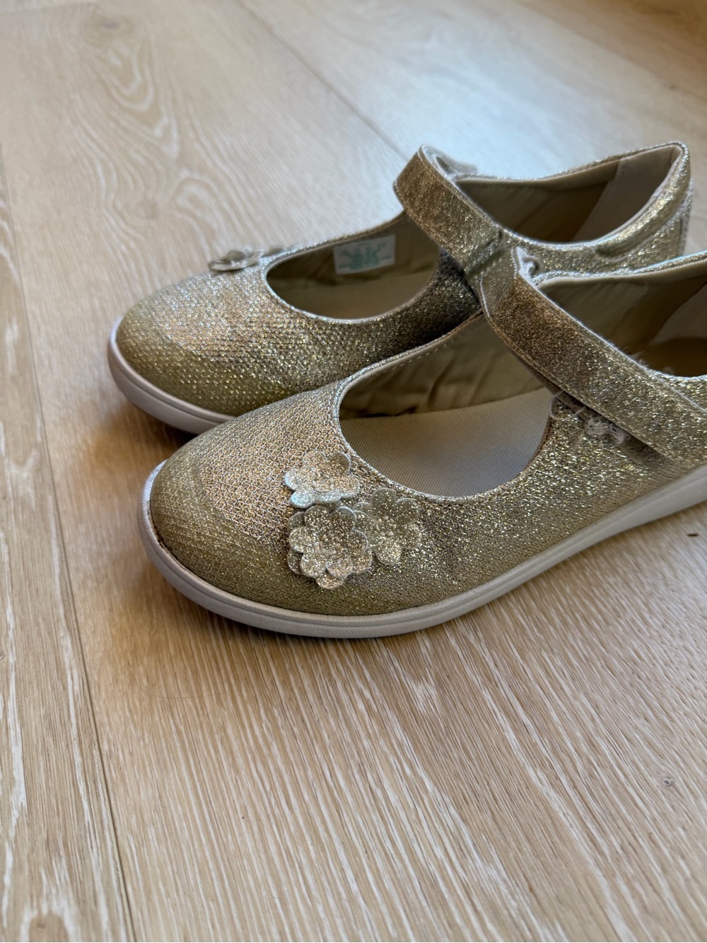 Girls' Stride Rite Holly Mary Jane Shoes - Gold 2.5W